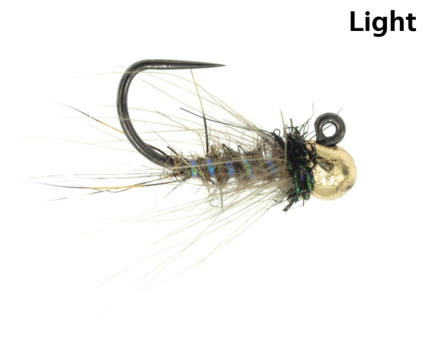 Hustler CDC Tungsten Trout Fly Light Hustler CDC Tungsten Trout Fly Light